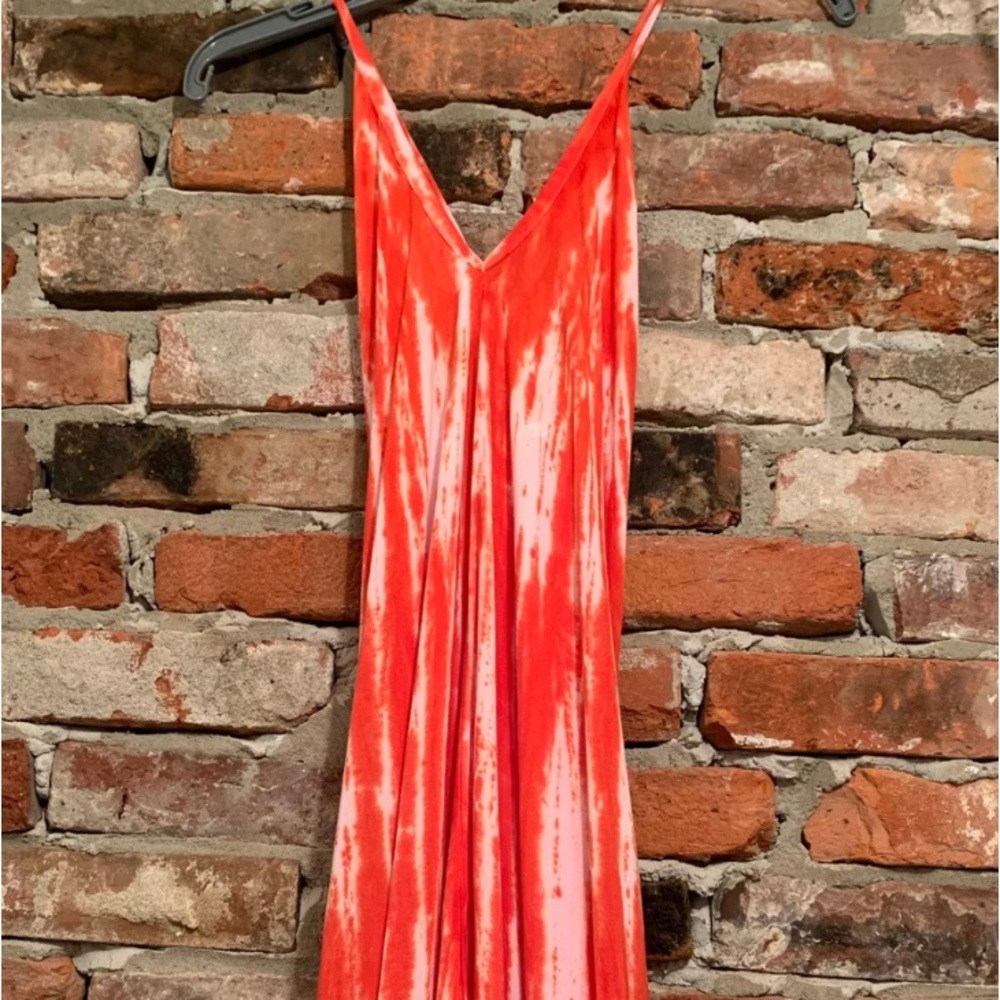 Resort-wear Maxi High-Low Front Sundress